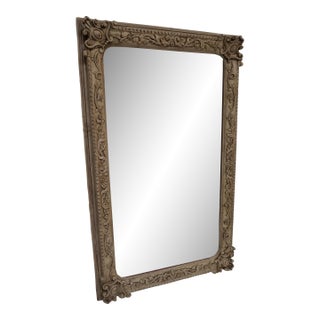 Italian Carved Painted Mirror 1940’s From Melissa Levinson For Sale