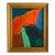 "Orange and Teal" 2024 Framed Painting by Jessalin Beutler For Sale