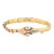 Antique Edwardian Snake Bracelet 18k Yellow Gold Diamond Ruby Vintage For Sale