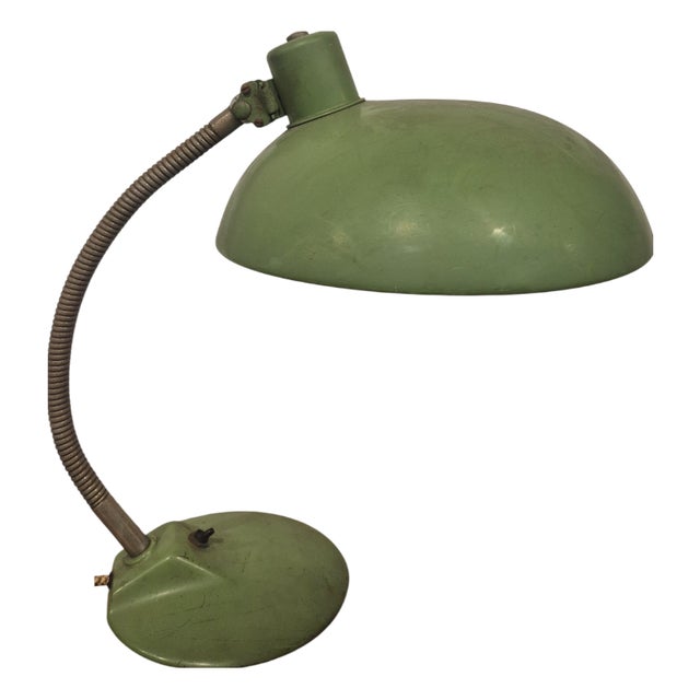 Bauhaus Desk Lamp in Green, 1920s For Sale
