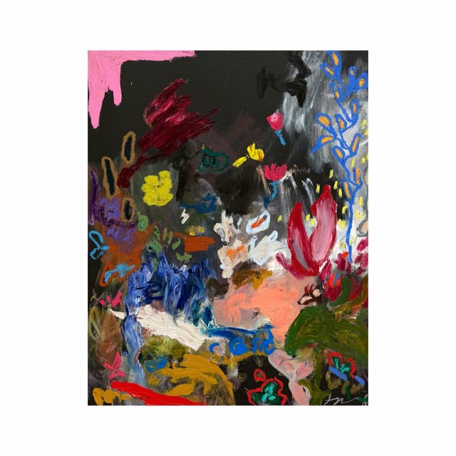 Ak Hardeman - Original Painting on Canvas “Trying to Block Out the Darkness” For Sale - Image 4 of 5