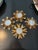 1980s Gold Leaf Sunburst Ornaments, S/4 For Sale - Image 5 of 5