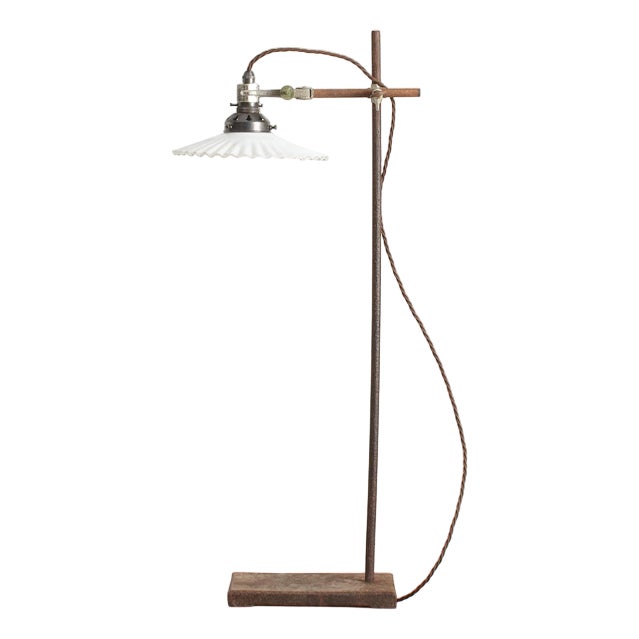French Lab Stand Desk Lamp, 1930s For Sale