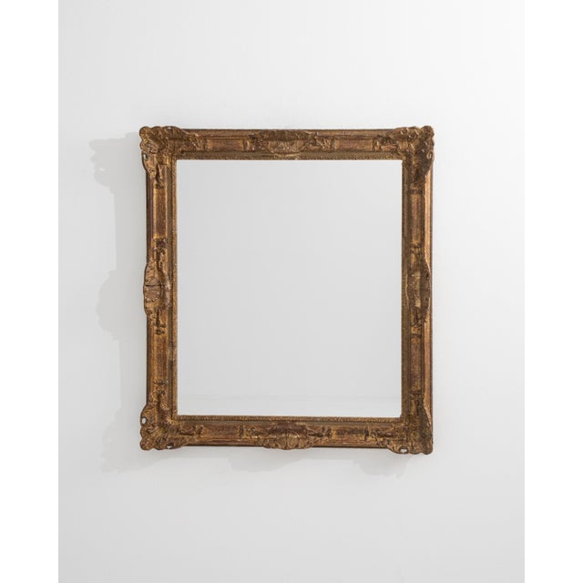 French 19th Century French Louis XV Giltwood Carved Wall Mirror For Sale - Image 3 of 9