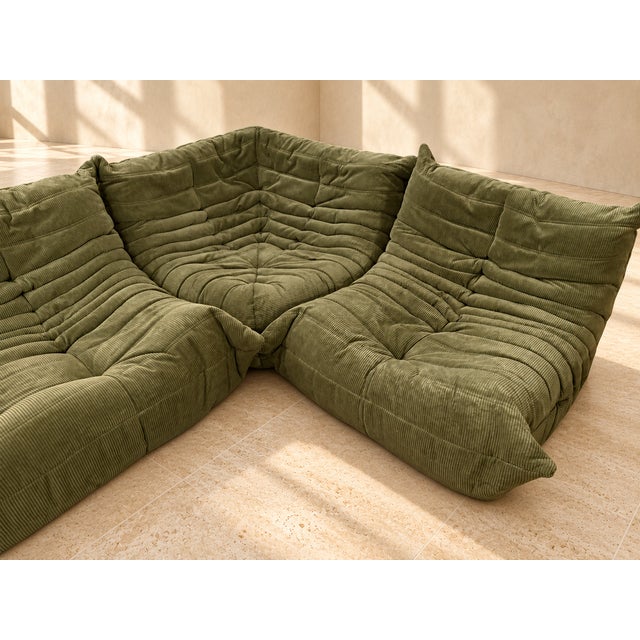Set of 5 Togo Modular Sofa by Michel Ducaroy for Ligne Roset, 1970s For Sale - Image 10 of 11