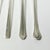 Vintage Boho Chic Hollywood Regency Coastal Eclectic Silverplate Seafood Forks - Set of 4 For Sale - Image 6 of 8