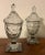 English Antique 18th Century George III Anglo Irish Cut Crystal Glass Chestnut Urns - a Pair For Sale - Image 3 of 12