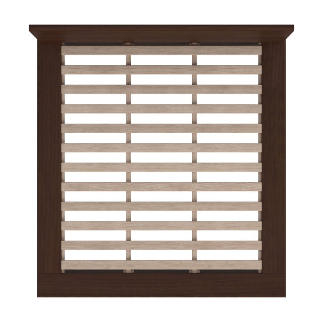 Brown Halmstad Wood Platform King Bed, Brown For Sale - Image 8 of 9