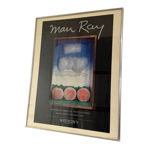 1995 Man Ray Three Peaches Poster for Sotheby's, Framed, Original