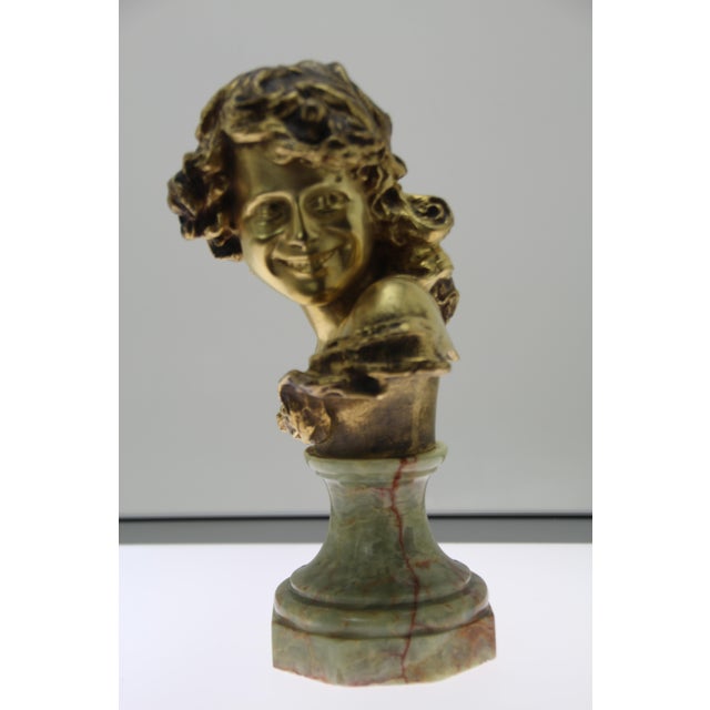 Jean Antoine Injalbert, The Laughing Child, 1890s-1910s, Bronze For Sale - Image 6 of 10