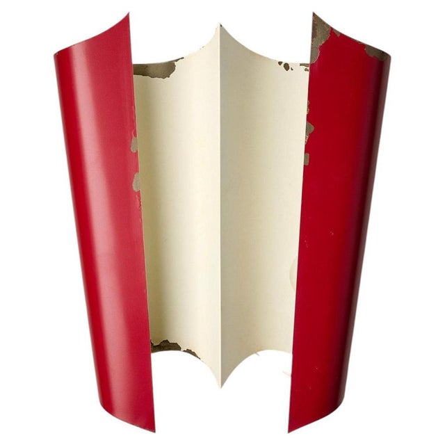 Red Metal Wall Sconce by Bruno Gatta for Stilnovo, 1950s For Sale - Image 16 of 16