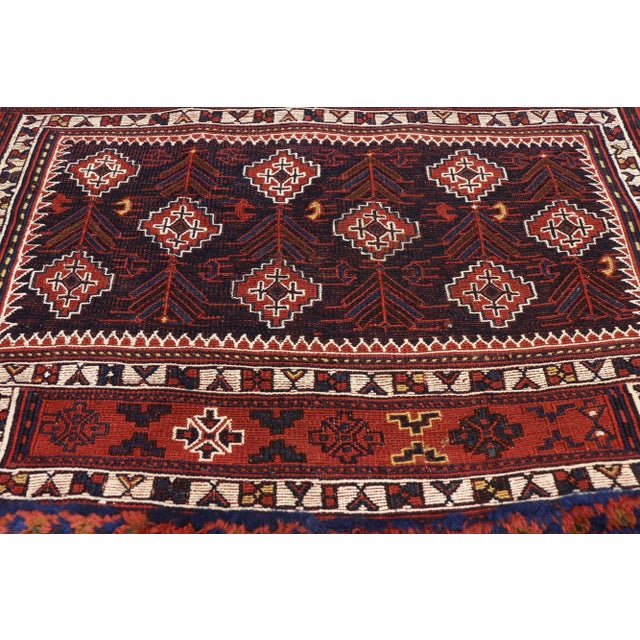 Textile Antique Persian Saddlebag - 03'05 X 05'02 For Sale - Image 7 of 13