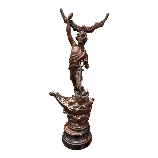 Antique Figural Sculpture — Architectural Salvage, Circa 1900 For Sale