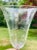 Vintage Clear Floral Etched Wine Glasses Set of 5 For Sale - Image 4 of 6