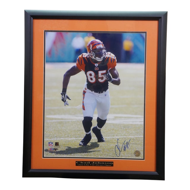 Late 20th Century Cincinnati Bengals Chad Johnson Just Like 7-11 Always Open Signed Photo 26" For Sale