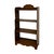 Vintage 4-Tier Solid Wood Bookshelf – Antique Style Scalloped Bookcase and Display Shelf For Sale - Image 4 of 7