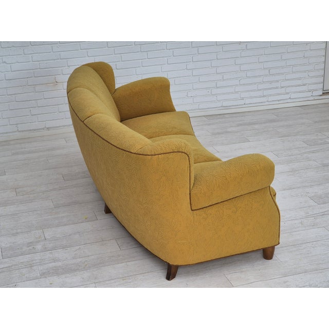 1960s Danish Banana 3-Seater Sofa by Edmund Jørgensen, 1960s For Sale - Image 5 of 18