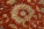 Modern Mahal Handmade Terracotta Oversize Wool Rug With Floral Motif For Sale - Image 9 of 10