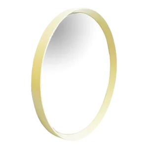 Italian Mid-Century Modern Round White Plastic Mirror, 1980s