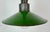 Industrial Green Enamel Military Pendant Lamp with Cast Aluminium Top, 1960s For Sale - Image 4 of 18