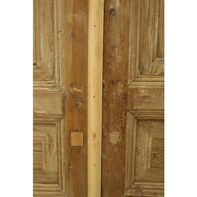 Rustic European Late 19th Century Double French Doors - a Pair For Sale - Image 3 of 4