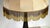 Antique Bronze Beaded Fabric Shade Table Lamp, 1920s For Sale - Image 4 of 10