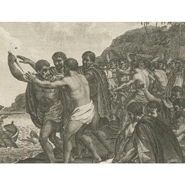 Death of Captain James Cook at Kealakekua Bay, 1784, Paper For Sale - Image 3 of 6