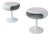 Space Age Fiberglass Bedside Tables from Opal Möbel, 1970s, Set of 2 For Sale