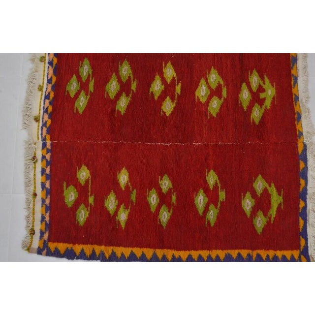 Vintage Anatolian Kilim Rug With Geometric Tribal Motif For Sale - Image 10 of 10