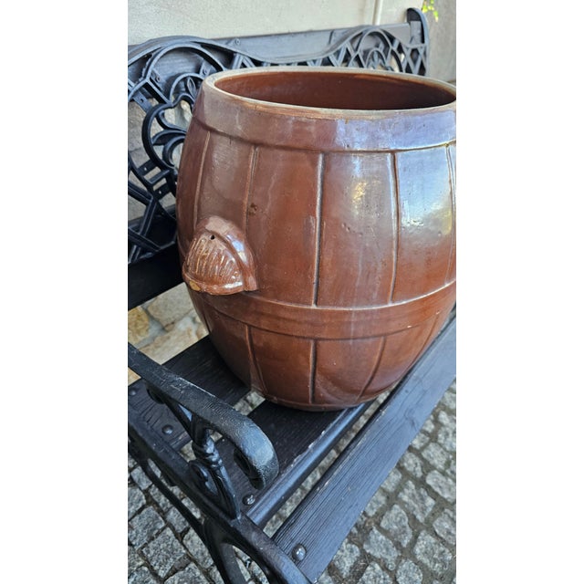 Vintage Art Deco Clay Pot, 1950s For Sale - Image 11 of 12