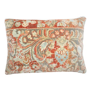 Antique Sarouk Rug Pillow For Sale