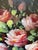 1960s Peter Brooks, Still Life of a Vase of Pink Roses, 1960s, Oil on Canvas For Sale - Image 5 of 13
