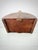 Vintage Handmade Wood & Hammered Copper Firewood Holder With Fish Motif | Rustic Cabin Lodge Log Carrier / Magazine Rack For Sale - Image 11 of 12