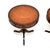 1950s Regency Leather Top Drum Tables, 1950s, Set of 2 For Sale - Image 5 of 11