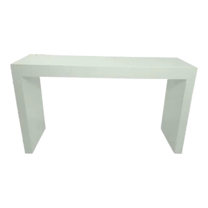 Late 20th Century Parsons Style Sea Foam Green Console Table