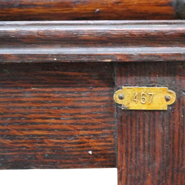 Brown Globe Wernicke Arts & Crafts Mission Oak 5 Stack Barrister Bookcase C1920 For Sale - Image 8 of 13
