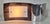 Vintage Wall Lamp with Black Aluminum Panel and Frosted Glass Pane by Fischer Leuchten, 1990s, in Very Good conditions....
