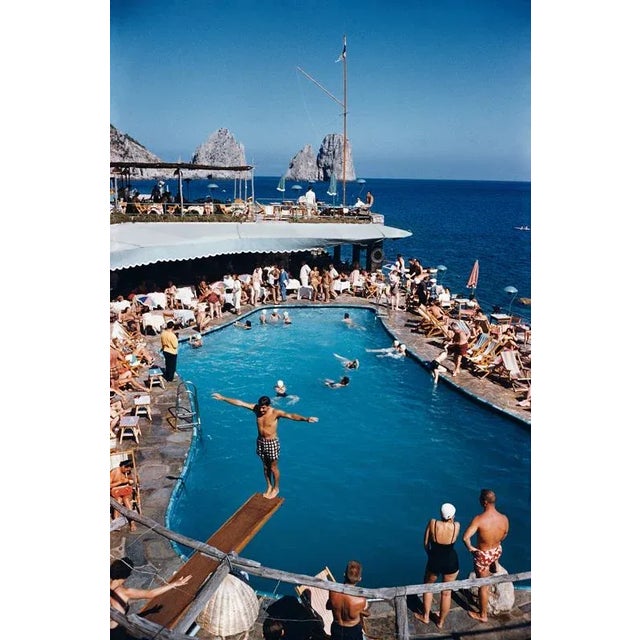 Marina Piccola 1954 Canzone del Mare at the Marina Piccola, Capri, Italy, 1954. (Photo by Slim Aarons) Slim Aarons was one...