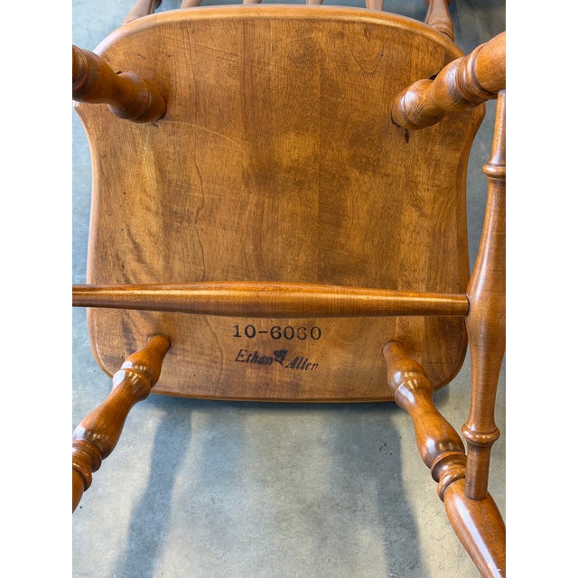 1980s Pair of Ethan Allen Chairs For Sale - Image 9 of 11