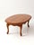 Vintage Oak Oval French Provincial Coffee Table For Sale - Image 10 of 17