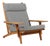 Lounge Chair Model GE-375 attributed to Hans J. Wegner for Getama, 1960s For Sale