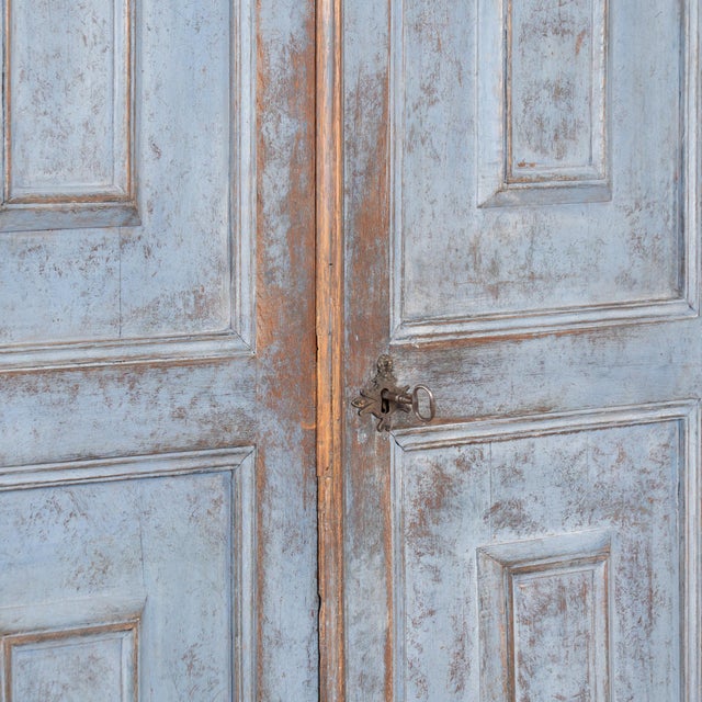 Early 19th Century Swedish Blue Painted 18 Drawer Cabinet For Sale - Image 6 of 9
