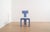 Blue Segment Highback Dining Chair in Blue Hydrangea Velvet For Sale - Image 8 of 8