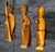 African Set of 3, Mid 20th Century African Primitive Wood Carvings For Sale - Image 3 of 8