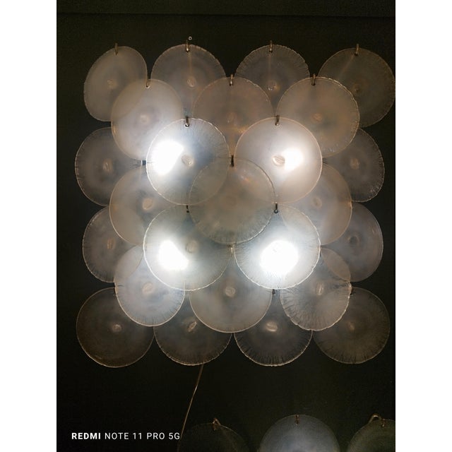 Iridescent Murano Glass Wall Lamp Italy, 1970s For Sale - Image 11 of 13