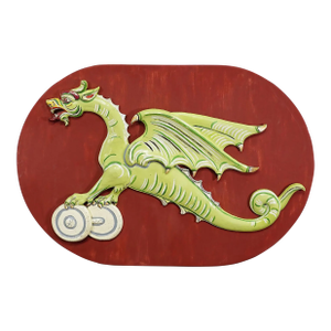 Antique Dragon Sign From a Bumper Car Ca. 1930s