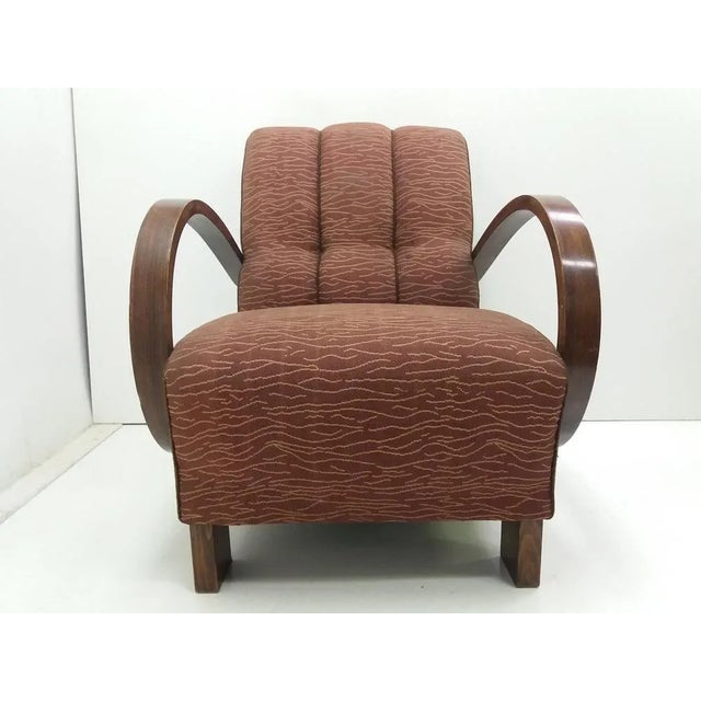 Art Deco Armchair from Halabala, Czechoslovakia, 1930 For Sale - Image 12 of 15