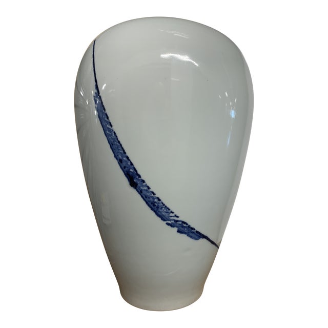 Early 21st Century Spin Ceramics Brushstroke Porcelain Vase For Sale
