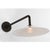 Black Amber Lewis for Visual Comfort Signature Ponce 9" Articulating Sconce in Modern Iron with Milk White Glass Shade For Sale - Image 8 of 11