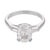 Contemporary Mid Century Gia 1.53 Carat Old Mine Cut Diamond Platinum Engagement Ring, Size 6 For Sale - Image 3 of 8